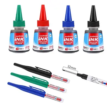 20ml3 색상의 긴 머리에 마커를 보충물 잉크 마커 펜 잉크 검정 빨강 파랑 보충물 잉크 비독성 즉시 건조한 잉크 공급 장치 문구용품