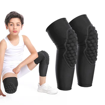 1PC 어린이의 반대로 충돌 무릎 패드 EVA 야외 스포츠 농구의 무릎 교정기는 슬개골을 지원 StrongCompression 보호