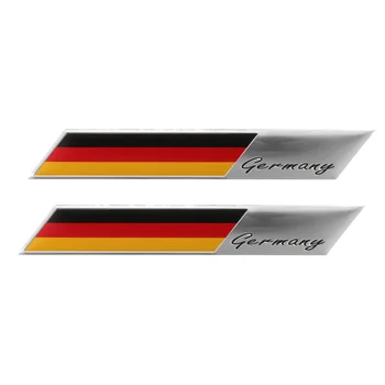 2 3D 독일 국기 기장 상징 독일 자동차 스티커 Grille 풍부한 창의 몸을 장식한 아우디 BMW 를 위한 폭스바겐