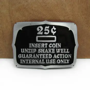 BuckleClub 복고 아연 합금을 삽입하는 동전 벨트 웨스턴 청바지 선물은 버클 벨트 FP-02793-1 백랍 마무리