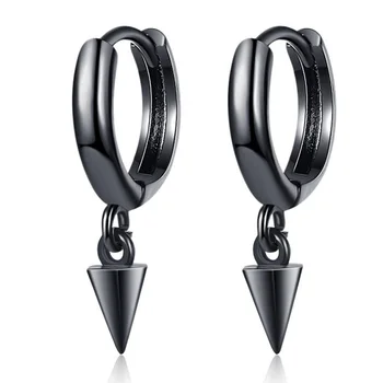 KOFSAC 인기 있는 925 순은 귀걸이 여성 보석 개성을 간단한 원뿔 귀걸이 디자인 레이디자 부속품