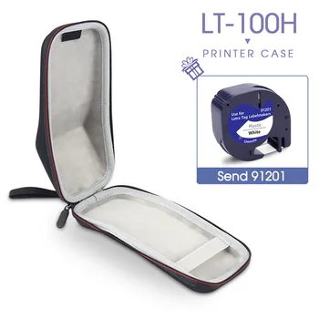 저장 케이스에 대한 DYMO LetraTag LT-100H LT100H 라벨 컴퓨터 하드백 91201LT 상표 테이프 LT100H 라벨 프린터 방어적인 상자