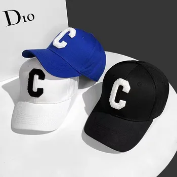 새로운 패션이 야구 모자에 대한 여성과 남성 면의 부드러운 모자 자수 Letter C 여름의 태양은 모자 캐주얼 Snapback 케이팝