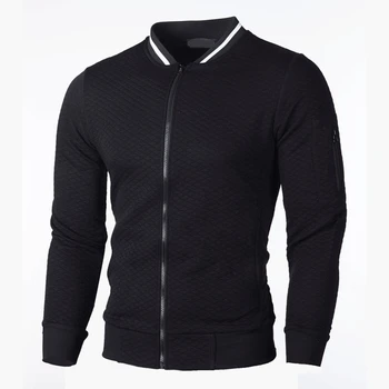 MRMT2023 새로운 남성의 격자 무늬 스웨터 지퍼 남자는 스웨트 셔츠 칼라에 대한 남성 캐주얼한 사람이퍼 셔츠 의류