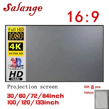 Salange 프로젝터 스크린 직물과 100 120 인치 화면 투사 휴대용 반사 천 XGIMI H3H2YG400 테 Beamer
