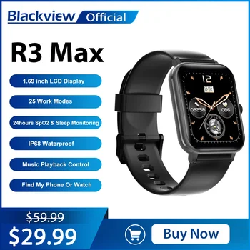 BLACKVIEW2022 새로운 똑똑한 시계 R3Max 남성 스포츠에 피트니스 시계 방수 IP68 장 평가 Monito 안드로이드 아이폰 OS 에 대한 스마트 워치 여자