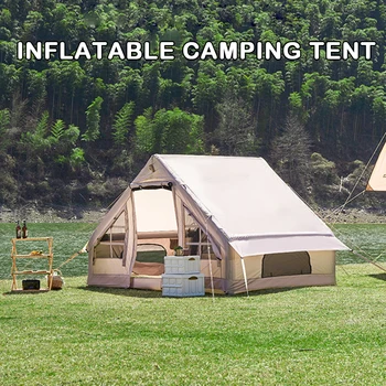 텐트 팽창식 공기 펌프를 가진 방수 야영 천막을 하이킹하는 옥외 배낭 여행 장비 5-8 사람이 큰 공간을 텐트
