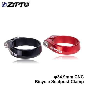 ZTTO CNC 시트 포스트 클램프 34.9mm 강도 높은 튜브 시트 포스트 클립을 실어 클램프 31.8MM 까만 빨간 MTB 도로 자전거 자전거