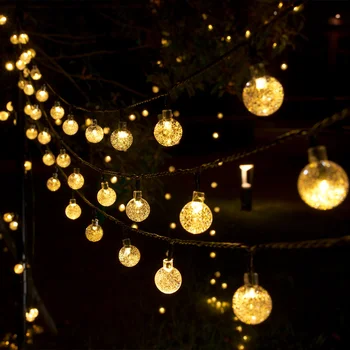 LED String 가벼운 태양 빛 옥외 정원 장식 램프를 방수 IP65 를 가진 환 크리스마스 불빛