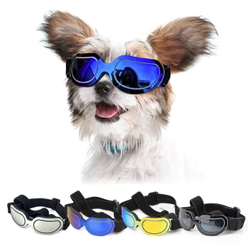 야외 애완 고양이 개 패션 선글라스는 자전거 애완견 선글라스 개경 Uv Protection 조정가능한 휴대용 애완 동물을 안경