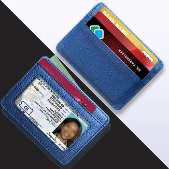 1 개의 카드 홀더 슬림은행 신용 카드 ID 카드는 주머니 상자 지갑 주최자 여자 남자 사업 디자이너 브랜드