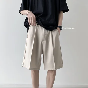 여름에 맞게 반바지에 남성 패션 소셜 남성복 반바지는 한국발 아이스크 Mens 솔리드 색상 반바지 형식