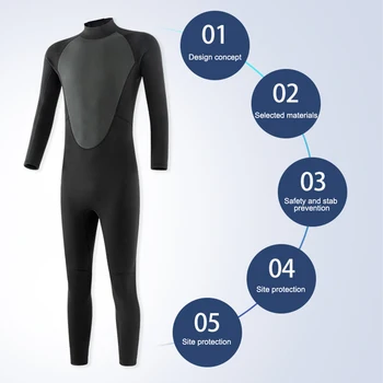 남성 전체 Bodysuit 잠수복 3mm 다이빙 슈트 신축성이 있는 수영 서핑 스노클링 카약,스포츠 의류 한 장비