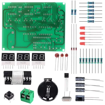 6 자리 DIY 디지털 전자 시계 Kit AT89C2051 칩 알람 시계 장비 PCB 납땜 연습 배우는 장비