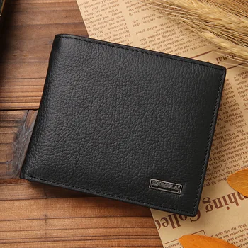 조 가죽 지갑 프리미엄 제품의 진짜 가죽 지갑에 대한 남자 단 블랙 Walet 유명 명품 옴므 단 지갑