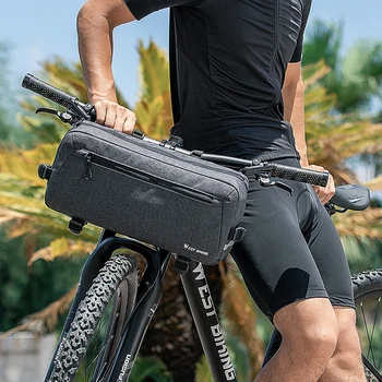 WEST 자전거를 타는 자전거 가방 다기능 자전거 핸들을 불 6.2L 큰 용량이 산악 자전거 프레임 튜브 가방 자전거 액세서리