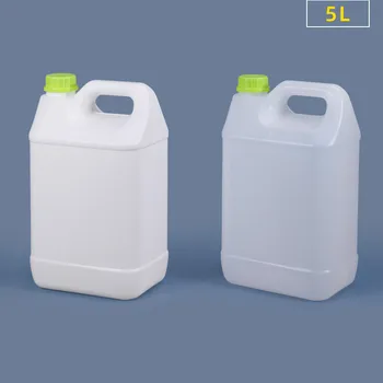5 리터 플라스틱 밀폐 병 음식 급료 광장 액체 제리 수 HDPE 컨테이너에 대한 젤 샴푸 다목적 뜨거운 판매 1 개