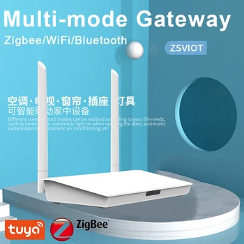 Tuya Zigbee 게이트웨이 Zigbee3.0 허브 블루투스 게이트웨이와 케이블 네트워크 소켓 유선 연결 스마트 라이프 컨트롤