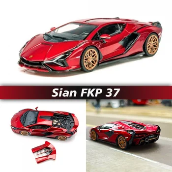HH 장난감 1:64Sian FKP37 하이브리드 슈퍼 자동차 빨간 합금껏 모델 컬렉션을 미니어처 Carros