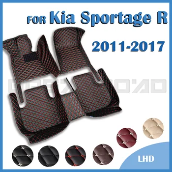 자동차 바닥 매트 Kia Sportage R2011 2012 2013 2014 2015 2016 2017 사용자 정의 자동 발 패드 카펫을 덮개를 인테리어 액세서리