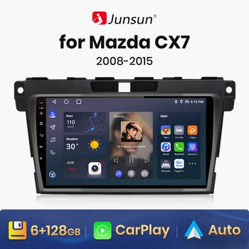 Junsun V1AI 음성 무선면 안드로이드 자동 라디오에 대한 마쓰다 CX-7CX7 2008-2015 4G 멀티미디어 자동차의 GPS2din autoradio