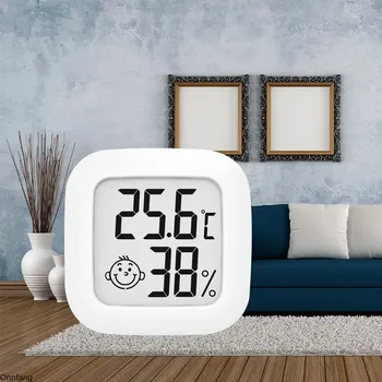 소형 LCD 디지털 온도계 습도계에 실내외 온도 집 비중계 게이지 센서 온도 습도 측정기 도구