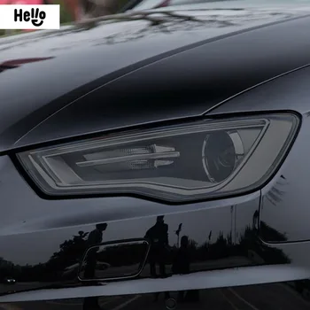 Audi A3S3RS3 8V2013-에서 스포츠 백 액세서리 자동차 헤드라이트는 검은 색조 보호 필름을 보호한 투명한 TPU 스티커