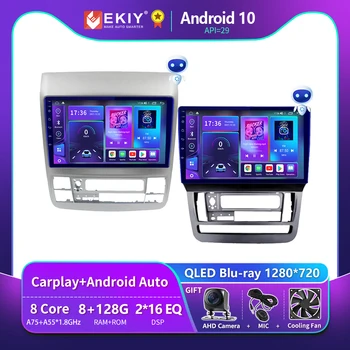 EKIY T900 안드로이드 10 대한 도요타는 드 2002-2011 자동차 라디오 QLED 멀티미디어의 비디오 플레이어 GPS 네비게이션면 없음 2Din 스테레오