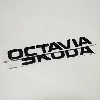 2 차 상징 후방 스티커 스티커를 위한 적합 SKODA OCTAVIA A2A3A5A6A7 2 3 후방 스티커 Skoda3D 로고 자동차 부속품