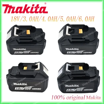 100%원래 18V Makita3.0/4.0/5.0/6.0 아 재충전용 전력 공구 건전지 LED 를 가진 리튬-이온 배터리 BL1860B BL1830BL1850
