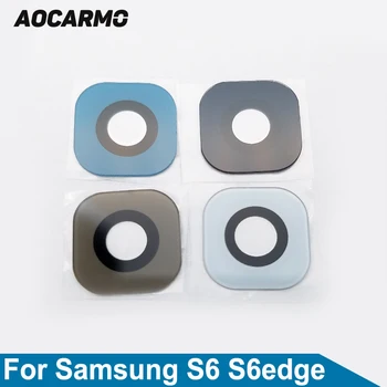 Aocarmo 삼성 갤럭시 S6S6edge 리 G9200G9250 뒷 카메라 렌즈 유리 커버와 접착 스티커 대체