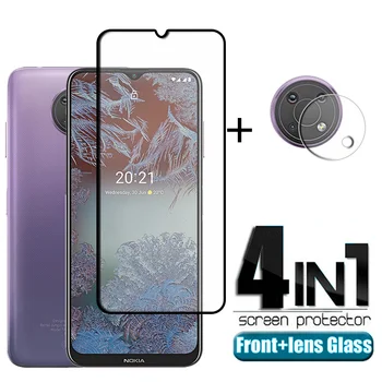 4-in-1 노키아를 위한 G10 유리에 대한 노키아 G10 부드럽게 한 유리제 HD 스크린 보호자를 보호 카메라 필름을 위한 노키아 G20G10 유리 렌즈