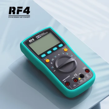 RF4 공장격 전문 계측기 LCD 백라이트 디스플레이 데이터 보유 다기능 NCV AC/DC 디지털 멀티미터 RF-17N