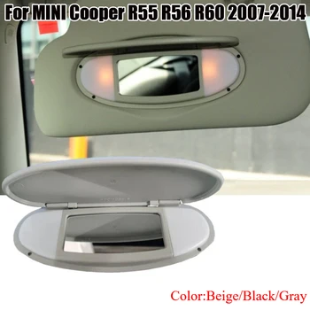 BMW 를 위한 미니 쿠퍼 R55R56R60 2007-2014 51167316833 차양판 메이크업 거울로 커버를 빛과 거울 유리제 검정,회색