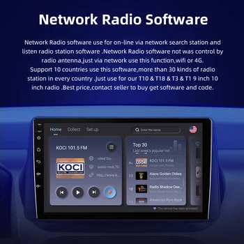 NAVISTART 온라인 네트워크는 라디오 방송국을 사용에 대한 T10T18T3T1 자동차 라디오 지원 10 개국 이상 30 종류의 방송