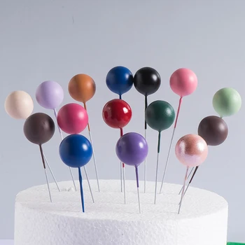 10 개/다채로운 케이크 공원 공 블랙색 지구 컬러 베어 케이크 상품은 아기 생일에는 성별을 공개