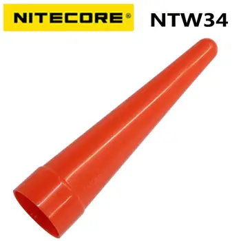 Nitecore NTW34Led 플래쉬 등을 유포자통 지팡이에 빨간색 팁을 위한 콘 MT26MT25EC25 관광의 머리와 34mm
