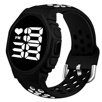 2022 시계를 방수 처리합니다 남자를 위한 옥외 Led 디지털 방식으로 스포츠 시청 전자 남성 패션의 실리콘 손목 시계 Relogio