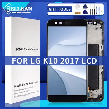 5.3 인치 M250DS 디스플레 LG K10 2017lcd 터치 스크린 디지타이저 M250M250N M250M 프레임 어셈블리