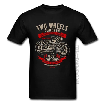 빈티지 레트로 오토바이 커뮤니티 사이클 블랙 T Motobike 멋진 패션의 새로운 T-셔츠가 아버지의 날 면 티셔츠 스트리트웨어