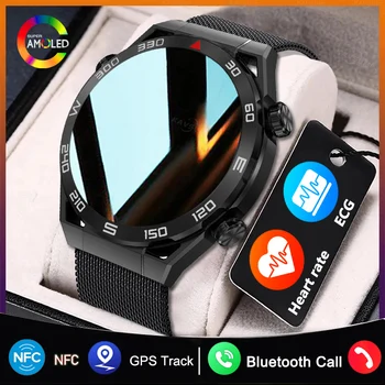 NFC 똑똑한 시계 전체 터치스크린 블루투스 전화 GPS 를 추적하는 나침반 IP68 심율 ECG1.5 인치마트 워치를 위해 애플이 삼성