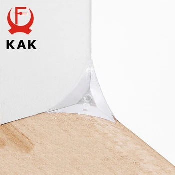 KAK50 개 PVC 명확한 방진 모서리 보호자 보호 삼각형의 가장자리 가구를 위한 하드웨어 캐비닛 서랍 코너 브라켓