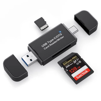 카드 리더 USB3.0USB C SD MicroSD TF Thunderbolt3PC 를 위한 휴대용 퍼스널 컴퓨터 부속품 스마트 메모리 Cardreader SD 카드 리더기