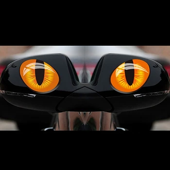2 차 스티커 부속품운 시뮬레이션 자동차 헤드 커버 고양이 눈 3D 자동차 스티커 백미러 윈도우 장식