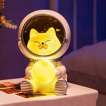 애완동물의 우주 비행사의 밤 빛 창조적인 귀여운 갤럭시 보호자 개성 침실 장식 조명 스타 램프 어린이 생일 선물 장난감
