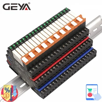 1 개 GEYA6.2mm 의 슬림 릴레이와 소켓 HF-41F 통합형 PCB 마운트 전력 릴레이는 릴레이 홀더 12V24V48V110V230V