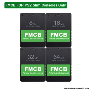 BitFunx Fortuna FMCB 무료 McBoot(8MB/16MB/32/64 메가바이트)카드한 PS2 슬림 콘솔(SPCH-7xxxx 및 SPCH-9xxxx 시리즈)
