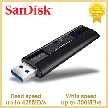 SanDisk Pendrive 극단적인 프로 USB3.2 단단한 상태 플래시 드라이브 성능을 최대 420 메가바이트/초 128G256G 금속 USB 메모리 스틱 원