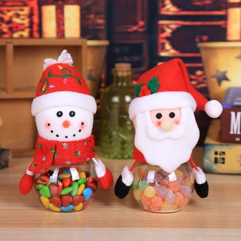 크리스마스탕 Jar 크리스마스 장식한 집 아이는 아이들이 스토리지 병 산타 가방 달콤한 크리스마스 선물 상자 신년