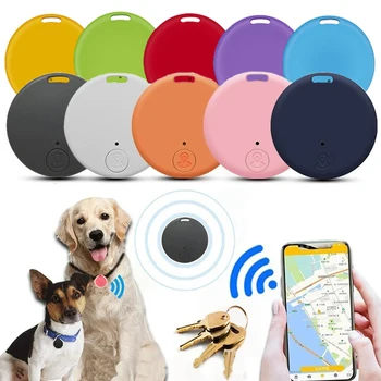 새로운 소형 슬라이 GPS 추적자 Bluetooth 반대로 분실된 장치에 대한 아이들이 애완 동물 가방 지갑 추적 스마트 Finder Locator 액세서리